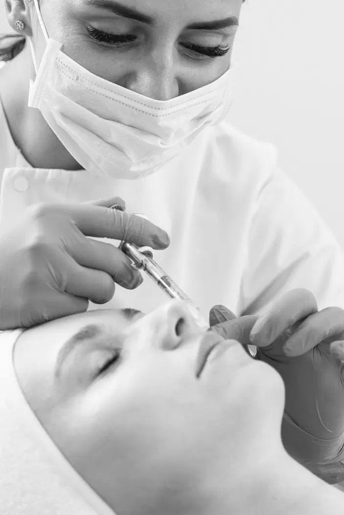 Beauty treatment close-up